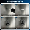 thumbnail image 4 of Uxcell 4Pcs Metal Mirror Holder Clips, Large Mirror Hangers with Screws, Black, 4 of 6
