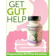 (Mini Pk)Regimint Peppermint & Caraway Oil 300mg Complex For Gut Help. 12 Caps with Pillbox.