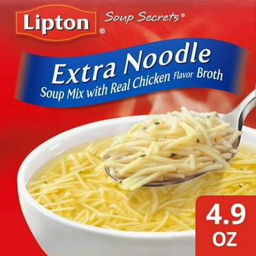 Lipton, 2 Count Box Regular Soup Secrets Extra Egg Noodle Chicken Flavor Broth Dry Soup Mix