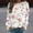 Orange plus size floral tunic tops a1, variant on Women Plus Size Fall Winter Long Sleeve Pullover Tops Floral Print Round Neck Casual Blouses Dressy Trendy Tunic Tops Cozy Vacation Clothes, Orange 2XL