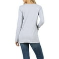thumbnail image 3 of Zenana Women & Plus Basic Round Crew Neck Long Sleeve Stretch Cotton Spandex T-Shirts, 3 of 4