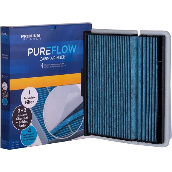 PG Cabin Air Filter PC5384X | Fits 2003-2004 Ford F-250 Super Duty, F-350 Super Duty, 2004 F-150 Heritage, 2003-2004 F-550 Super Duty, F-450 Super Duty, 2002 Lincoln Blackwood