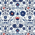 thumbnail image 6 of HAOXIT  Nordic Folk Art Round Table Cloth,Abstract Retro Flowers Tablecloths Waterproof Stain-Resistant Oil-Proof Wrinkle Table Cover Dinner Kitchen Decor 46-50, 6 of 8