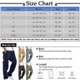 thumbnail image 3 of TOMVIGX Mens Hiking Cargo Pants Athletic Drawstring Khaki Pants Straight Leg Elastic Waist Trousers Casual Hiking Work Pants, 3 of 6