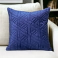 thumbnail image 2 of Blue Velvet Quilted Throw Pillow, 2 of 5