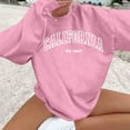 thumbnail image 3 of California Sweatshirts for Women Long Sleeve Crewneck Lightweight Sweatshirt Pullover Tops Fall Winter Outfits, 3 of 4
