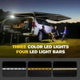 thumbnail image 4 of BUNKER INDUST 270 Degree Awning Free Standing with 3-Color LED Lighting, Passenger-Side Mount, Waterproof & Wind Resistant for SUV Van Truck Camper, 4 of 9