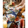 thumbnail image 3 of Christmas Placemats Set of 4, Gnome Xmas Tree Placemat for Dining Table Decorations, Cotton Linen Snowflake Blue Place Mats, Xmas Table Mats for Kitchen Dinner Holiday Party Decor Gift, 3 of 6