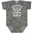 thumbnail image 3 of Inktastic Handpicked for Earth by My Grammy in Heaven with Angel Wings Boys or Girls Baby Bodysuit, 3 of 5