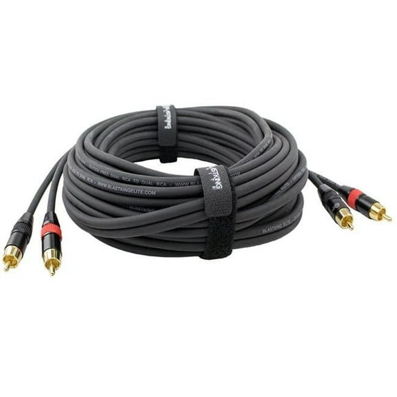 Blastking C2R2R-30 30 ft. RCA to Dual RCA Cable