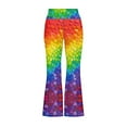 thumbnail image 5 of DISNIMO Colorful heart Flare Leggings for Girls Flare Leggings Size 5-6 Long Bell Bottoms for Girls Flare Leggings Kids Bell Bottom Yoga Pants Kids High Waisted Leggings Flare Pockets, 5 of 7