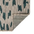 thumbnail image 7 of Unique Loom Outdoor Safari Collection Area Rug - Samburu (4' x 6' Rectangle Teal/Gray), 7 of 7
