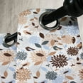 thumbnail image 4 of Ambesonne Earth Tones Grommet Curtain, Hydrangea Abstract, 50" x 54", Brown Blue White, 4 of 6
