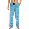 thumbnail image 4 of HPINK-T Men's Flannel Pajama Pants Peppermint Candy Canes Red White Candies Sleep Lounge PJ Bottoms Sweatpants S, 4 of 7