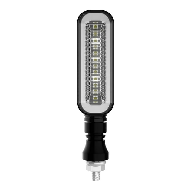 DIRECCIONAL DELANTERA/TRASERA GLIDER SECUENCIAL CON LUZ CUARTO BLANCO LED SET 12V