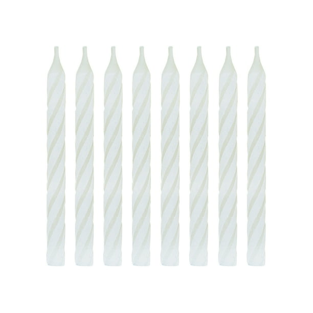 White Birthday Candles, 2.5in, 24ct - Walmart.com - Walmart.com