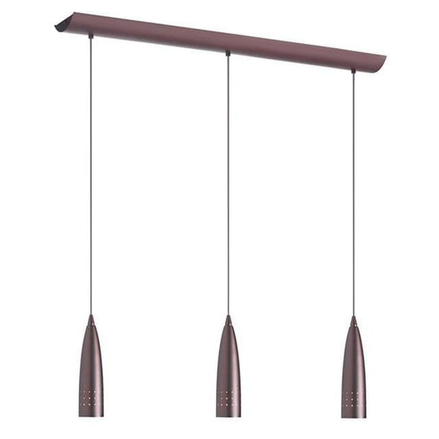 Radionic Hi Tech PEN-DHC3601-OBB-RHT Industrial Chic 3 Lumière Pendentif Horizontal avec Finition Bronze Brossé à l'Huile