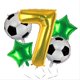 thumbnail image 1 of Set de globos de fútbol Kwuz con número 7 dorado de 40" para fiesta, 1 of 7