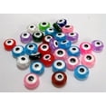 thumbnail image 6 of U8MO 100 Mixed Colour Acrylic Kabbalah Evil Eye Coin Rondelle Beads 10X5mm 8X5mm-100Pcs 11X5mm, 6 of 6