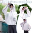 thumbnail image 2 of Women Sun Protection Clothing Cool with Cap Uv Protection Cycling Riding{ C0Z3, 2 of 9