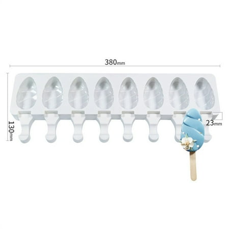 

8 Holes Silicone Ice Cream Mould Ice Cube Tray Popsicle Barrel Diy Mold Dessert Ice Cream Mold Ice Cream Mars Popsicle Mould