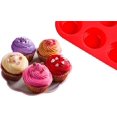 thumbnail image 5 of ZeenArt 3 Pack Mini Muffin Pan, 24 Cups Nonstick Silicone Cupcake Pan, Pan Size 13 x 8.8 in, Red, 5 of 7