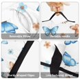 thumbnail image 6 of White Blue Butterfly Flower Pattern Teens Toddler Nap Mat with Pillow, Sleeping Mat Bag for Preschool Daycare 59"x22", 6 of 6