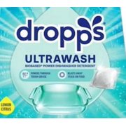 Dropps Ultrawash Biobased* Power Dishwasher Detergent Pacs, Lemon Citrus, 128-count