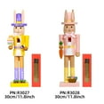 thumbnail image 5 of 2026 Easter Bunny Nutcracker A, 12" Wooden Rabbit Nutcracker Figurines with Egg, Carrot & Floral Accents, Easter Tabletop Decor for Home Office, Mantel Shelf Display, Easter Gifts for Kids & Family, 5 of 8