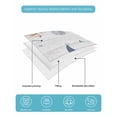 thumbnail image 5 of Quilts Twin XL Size, Coastal Eucalyptus Leaf Soft Comforter Bedding Set for Bed, Ocean Blue Gnomes Starfish Wood Grain Lightweight Quilted Bedspread with Pillow Cover(2 Pieces), 68x98 Inch, 5 of 6