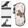 thumbnail image 3 of ZICANCN Sunglasses Soft Case, Flowering Butterflies Neoprene Zipper Eyeglass Case for Men Women, 3 of 9