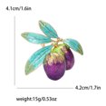 thumbnail image 1 of Broche en Cristal Rouge Grenade pour Femmes, Design Fruité avec Strass pour Banquet Ou Sac à Dos, 1 of 9