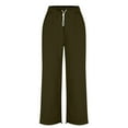 thumbnail image 6 of cocolona Womens Baggy Sweatpants Drawstring Wide Leg Slit Sweat Pants Fashion Causal Loose Joggers, 6 of 7