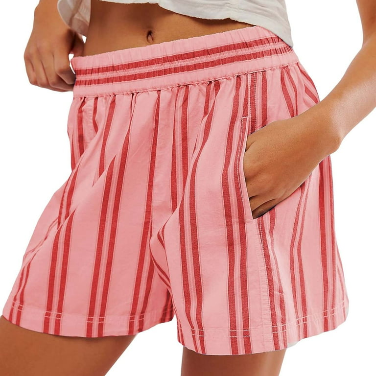 Rigardu shorts for women womens shorts Women Striped Boxer Shorts