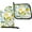 Lemon Pattern With Tropic Fruits Leaves Oven Mitts and Pot Holders Sets, variant on Gold Pineapple Oven Mitts and Pot Holders Set Bright Summer Fruit Stripes Hot Pads&Gloves 2PCS Potholders for Kitchen Cooking Baking BBQ
