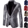 thumbnail image 4 of Traje de lentejuelas doradas de alto rendimiento, traje de talla grande, traje de presentador de discoteca para hombre, abrigo de estudio MC, 4 of 6