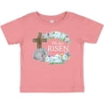thumbnail image 3 of Inktastic Easter He Has Risen with Cross and Flowers Boys or Girls Baby T-Shirt, 3 of 5