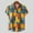 A0223-Yellow, variant on QUINDOS Button Down Hawaiian Button up Shirt Short Sleeve Summer Casual Shirts Vacation Beach Loose Tropical Print Vintage Shirts