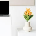 thumbnail image 3 of Blue Flowers Fake Tulips Artificial Flowers, 13 Inch Real Touch PU Flowers for Decoration, 10 Pcs Tulip Flowers Bouquet for Vase, Mother's Day Easter Valentines Gifts, 3 of 5