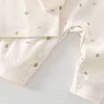 thumbnail image 5 of Ulanda Baby Wrap Top High Waist Pants Set Snap Crotch Long Sleeve Cute Print (Green, 18-24 Months), 5 of 7