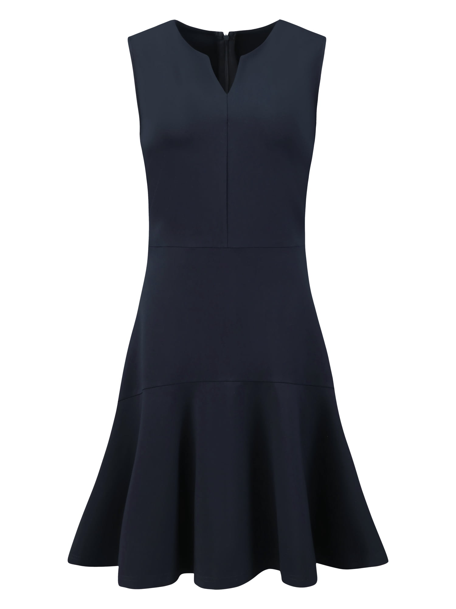 DARING DIVA Women's Office Dress for Sleeveless Fishtails A-Line Dresses 2XL Dark Blue