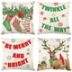 thumbnail image 5 of Funda de cojín de 45 cm con texto en inglés "Merry Christmas" para almohada, decoración navideña de 2023 para el hogar, decoración de Año Nuevo 2024, Noel, 5 of 5