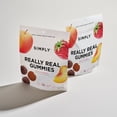 thumbnail image 4 of SIMPLY Really Real Gummies, Healthy Fruit Snacks, Peach & Raspberry, 3 Pack (5.3 oz), 4 of 11