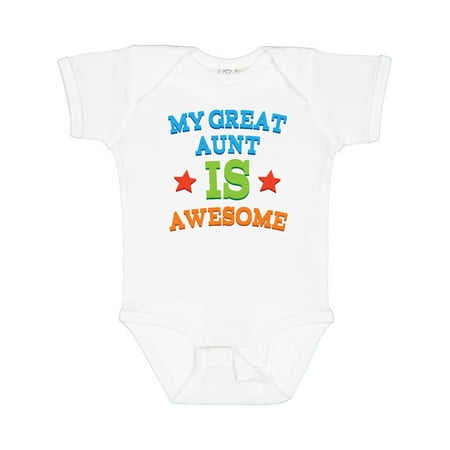 

Inktastic My Great Aunt is Awesome Gift Baby Boy or Baby Girl Bodysuit