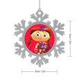 thumbnail image 2 of Super Why Snowflakes Ornaments Christmas Tree Decorations Alloy Hanging Decorations Snowflake Pendant 5 PCS, 2 of 8