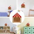 thumbnail image 4 of OUNONA 1 Pc Red Wood Storage Rack Storage Container House Shape Decoration Kids Room, 4 of 6