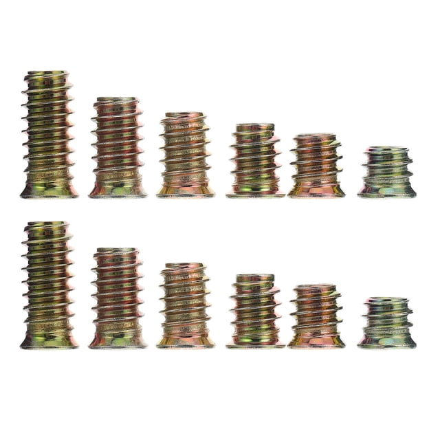 UPGRATOR 60 Pcs Écrous de Fixation Kit d'Insertion Fileté Design T Écrou Ne Pivote Pas Facilement Vitrine