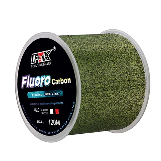 Hugtrwg Línea Pesca Nailon 120 M Línea Señuelo Pesca Dulce Mar (2 0 Verde)