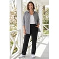 thumbnail image 4 of Woman Within Plus Size 7-Day Straight-Leg Elastic-Waist Stretchy Knit Pant, 4 of 6