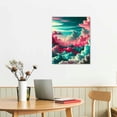 thumbnail image 3 of EastSmooth Large Wall Art, Cloud print, Abstract Art Print, Abstract Giclee, Green + Pink, Modern Art Abstract, Minimalist, Abstract Expressionist, Canvas, Art Prints, Wall Art Decor, Wall, 3 of 5